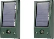 Binxind 2X Ultrasonic Animal Outdoor Bird Repellent with Motion Strobe and Intruder Alarm