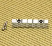 NUT-N-2C Chrome 6-string Lap Steel Style Raised Guitar Nut w/ Screws 47mm