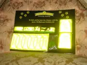 Hi-Vis, Florescent Reflector Dog Be Seen Be Safe Set - Including Many Items New