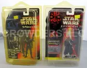 SW Ep1 Darth Maul (Jedi Duel) CommTech & PotF Death Star Gunner '95 Kenner NiB