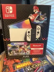 Nintendo Switch OLED Mario Kart 8 Deluxe W/ 12 Month Online - Brand New Sealed