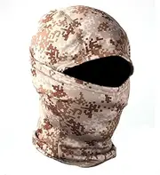 [EVD-X] Military Camo Face Mask Bandana Balaclava Hood Headwear for Men Women Tactical Training Cycling Ski Hunting (Pixel Desert), Brown