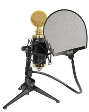 Rockville RCM02 Podcast Podcasting Studio Microphone+Shockmount+Stand+Pop Filter