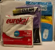 All New Lot Of 9 Eureka F&G Sealed NIP Vacuum Bags 6 Micro Bags Please Read