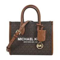 在飛比找momo購物網優惠-【Michael Kors】MIRELLA 滿版拉鍊手提/斜