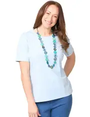 [Fella Hamilton] Summer Camp Short Sleeve Tee in Light Blue