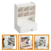 Pen Holder Marker Storage Box Office Stationery Desk Organizer Plastic