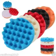 Car Polishing Pad Kit 6-Inch Buffing Wheels,Car Detailing Waxing Sponge Pads