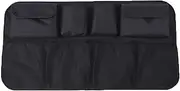 Car Trunk Organizer Adjustable Backseat Storage Bag Net Capacity Multi-use Oxford Automobile Seat Back Organizers(Black)