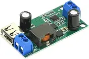 DC-DC 9V 12V 24V 36V to 5V/5A Step-Down Module Regulated High Power Vehicle Voltage Stabilized Power Converter Module for Li-ion Lithium Battery Cell