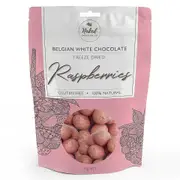 Organic Naked Chocolate Co. Freeze Dried Raspberries White Chocolate - Fresh, healthy organic delivery | Doorstep Organics