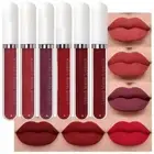 evpct CmaaDu 6Pcs Lipstick Matte Liquid Lipstick Lipgloss Set for Women, Dark
