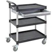 3 Tier Tool Trolley (featured with single drawer) - Overall Size: 780x500x1010mm