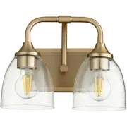 Quorum International 5059-2-280 Enclave Bathroom Vanity Light Aged Brass
