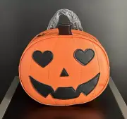 Pumpkin Mini Backpack Goth Halloween Womens Handbag Figural Purse Jack O Lantern