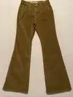NEW LEVIS 726 Flare CORDUROY Jeans Pants Size 28x32 Womens Brown High Rise NWT