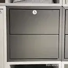 IKEA EKET Cabinet with 2 Drawers Dark Gray push-openers 13¾"×13¾"×13¾"