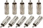 200-170 - BNC to RCA (10 Pack) BNC Female to RCA Male, Connector, Adaptor, for C