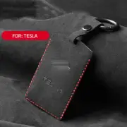 Full Suede Covered Key Fob Remote Protector Holder Cover Case For Tesla A
