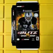 NFL Blitz 2002 GameCube Promo Display E B Games Gamestop Box