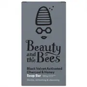 Beauty & the Bees Real Soap - Black Velvet Bamboo Charcoal