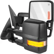 Power Heated Tow Mirrors w/ Dynamic Signal For 99-02 Chevy GMC Left+Right