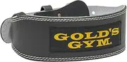 Gold Gym Training Belt BK G3368 (Gold Gym Trainers Favorite) Leather Power Belt Belt-Belt-Abdominal Pressure Belt