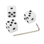 3PCS Guitar Volume Control Knobs Dice Shape Speed Control Knobs With Wrench EUJ