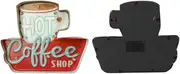 Vintage Metal Sign with LED Lights for Coffee Bar, Nostalgic Retro Decor Kitchen Cafe Restaurant