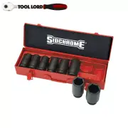 Sidchrome 8 Piece 3/4" Drive AF Large Deep Impact Socket Set 1" - 1-1/2" XS608L
