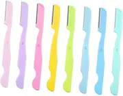 FOMIYES Plastic Eyebrow Trimmers for Women 8 Pcs Set Gentle Skin for Travel Beauty Kit