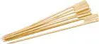 Bamboo Sticks Flat Skewers - Pack of 50 BBQ Skewers for Grilling - Flat Wooden K