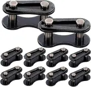 BUGUUYO 10pcs Durable Bicycle Chain Connector Links Bike Chain Joint Connectors for Quick Release Fit for Various and Reliable Attachment for Safe Riding