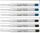 6 x Parker Jotter Ball Point Pen Refills, Fine Nib, 3 Blue Ink + 3 Black Ink New