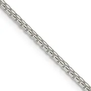 30 Inch Sterling Silver 2mm Round Box Chain