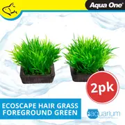 Aqua One Ecoscape Foreground Hair Grass - 2pk Green (28294)
