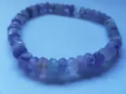 Raw Unpolished Amethyst Bead Bracelet