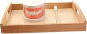 TOYANDONA Handy Wooden Boys and Girls Brushing and Washing Kit Educational Toy Set for Toddlers Random