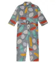 [Bobo Choses] Bobo Choses Party Time printed cotton jumpsuit Y 8 grey