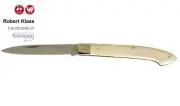 ROBERT KLAAS GERMAN SOLINGEN COOKING SCHOOL POCKET KNIFE / BLUE GLAZED / BONE
