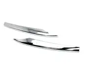 Chrome Front Bumper Rim Moulding Strip Cover For Jaguar XE X760 Sedan 2016-2023