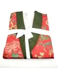 Pottery Barn Dahlia Red Kimono Sleeve Robe Medium NEW