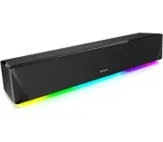 Bluedee HiFi Speakers 14W Stereo PC Gaming Bluetooth 5.0 or 3.5mm Aux-in Black