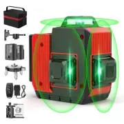 12 Lines Laser Level 3x360° Self Leveling Green Laser Level,3D Green Cross