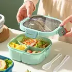 Kids Food Container High Capacity Food Storage Food Grade Lunch Box Leakproof