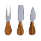 Acacia Wood & Slate Cheese Board Gifts for Women Serving Tray With Knife Set
