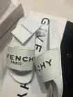 New Authentic Givenchy Written Print Logo Men Pool Slide White 41 8 $295