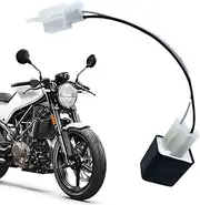LED Flasher Relay Motorcycle | 2-Pin Cable Adapter Connector Relay,Indicator Turn Lights, Quick Connect Copper Wires, Motorcycle Accessories, Plug and Play