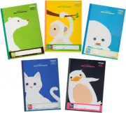 Kyokuto LT0105BT College Animal Study Notebook, 0.2 Inch (5 Mm) Grid, B5, 5 Book
