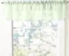 1 Fabric Thin Valance (14"x60")(no tiers/drapes) SAGE, LIGHT GREEN COLOR, Emelia